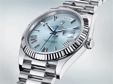 rolex day date oyster perpetual blue|Rolex Day-Date chart.